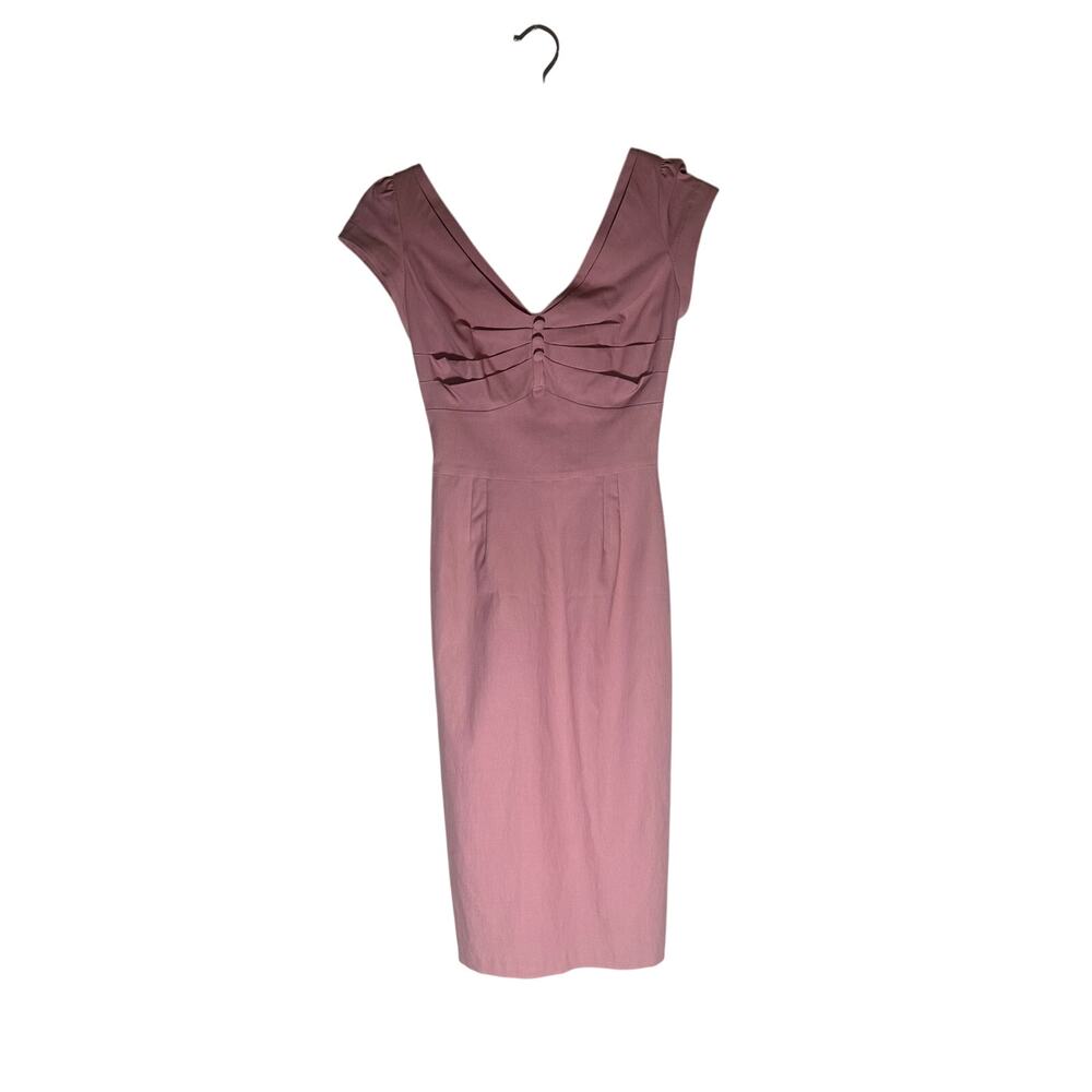 Stop Staring! VTG Women's S Vintage Pin-Up Pencil Dress Pink Cap Sleeve Bodycon